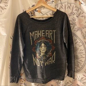 Obey Make Art Not War Sweatshirt Crewneck